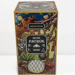 Limited Edition Silver Patron Tequila Tin Box,